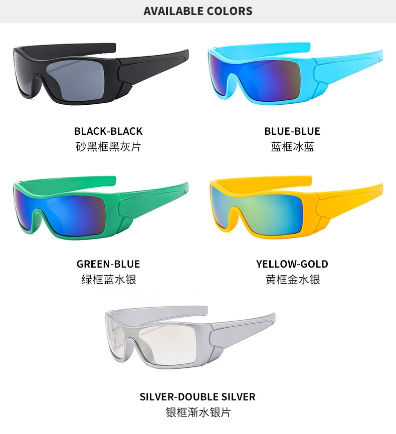 Hot Sale Men\'s Y2K Futuristic Sports Cycling and Driving High-end Sunglasses without logo