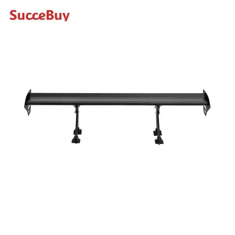 SucceBuy GT Wing Spoiler de coche, alerón Universal de 43,3 pulgadas con un solo cubierta, alerón trasero de aluminio ligero ajustable para coche