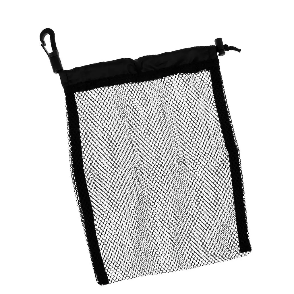 Drawstring Mesh Scuba Pouch Durable Nylon Diving Accessory Bag for Snorkel Fins Mask Swim and Beach Use