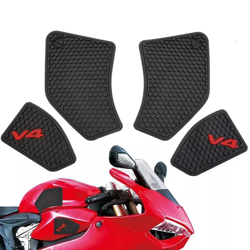 Motorcycle Tank Pads Stickers For Streetfighter V2 Panigales V2 2020-Side Fuels Tank Pad Decal Air Knee Grip Traction Pad