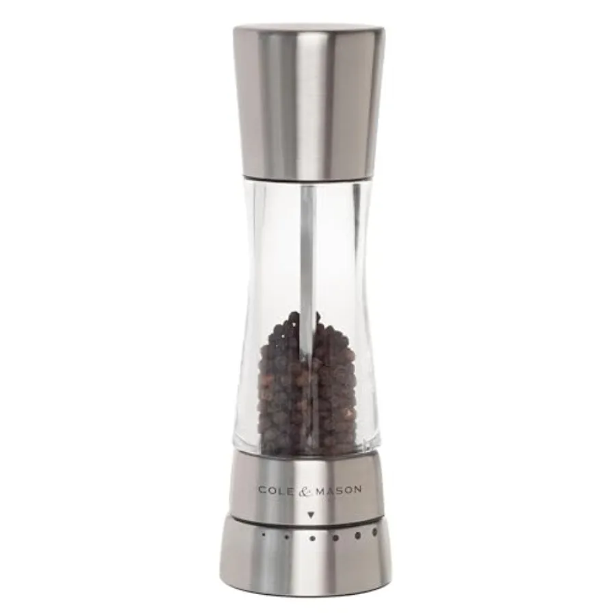 

Derwent Pepper Mill - Refillable Pepper Grinder with Gourmet Precision Mechanisms - Kitchen Accessories for Cooking - Black Pep