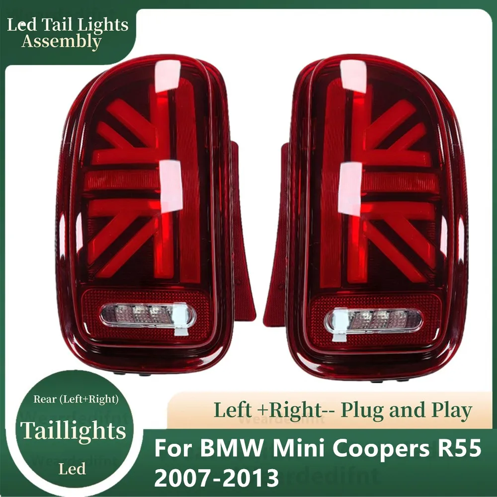 Car Taillight For BMW Mini Clubman Coopers R55 2007-2014 Accessories Upgrade Union Jack Styling Led Tail Lights Assembly