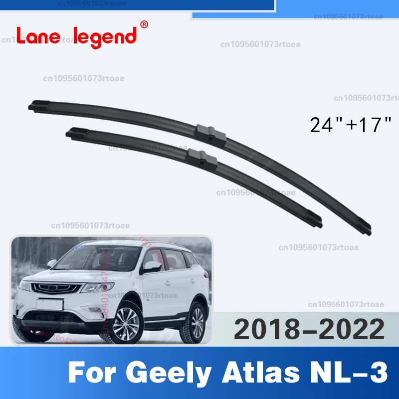 

Щетки стеклоочистителя для Geely Atlas NL-3 2018-2022, передние дворники для лобового стекла, 24" и 17", автомобильные аксессуары 2019 2020 2021