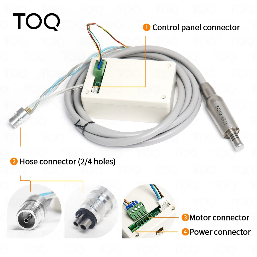 Dental Brushless Electric Motor with Internal Water Spray and LED Connector Portable Micromotor for Fiber Optic 1:1 1:5 4:1 16:1 - view 4