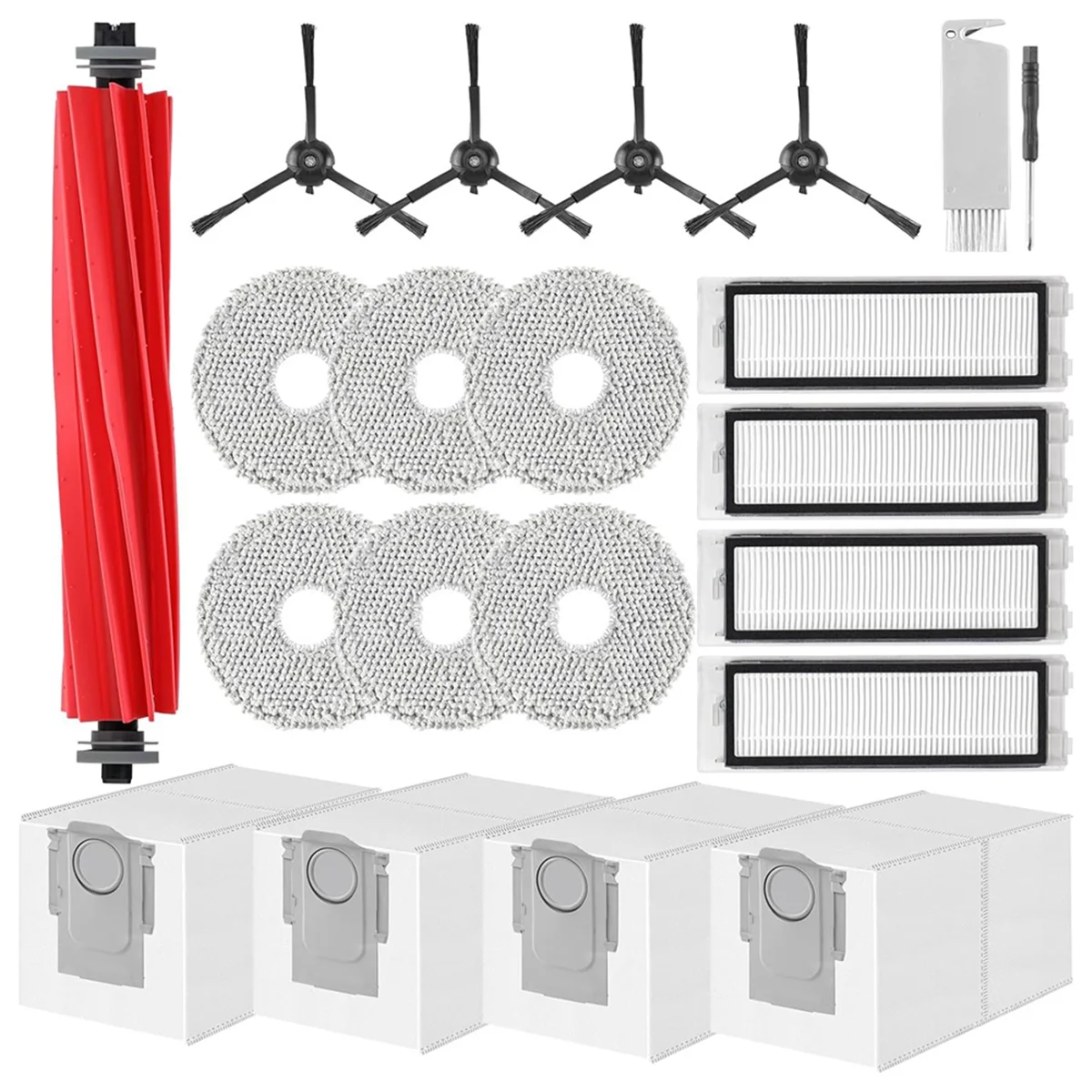 ل Q روبوت فراغ الجانب الرئيسي فرشاة فلتر Hepa ممسحة القماش منصات أكياس الغبار اكسسوارات عدة