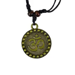 Alloy AUM OM Ohm Hindu Buddhist Hinduism Yoga India Pendant Necklace Amulet Lucky Gift Tribal Fashion Jewelry