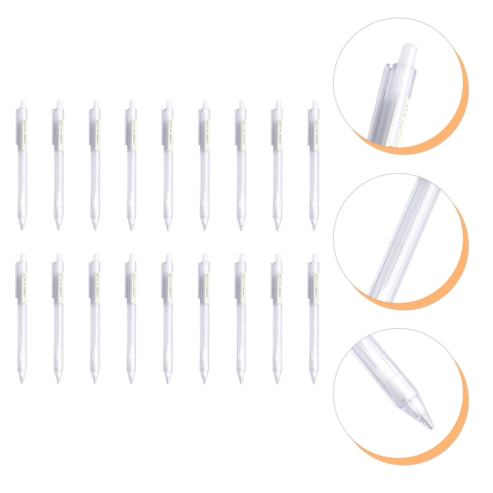 

50 Pcs Automatic Mechanical Pencils Clear Design for Writing Plastic Kids Drawing Sketch Office Premium Smooth Grip Easy