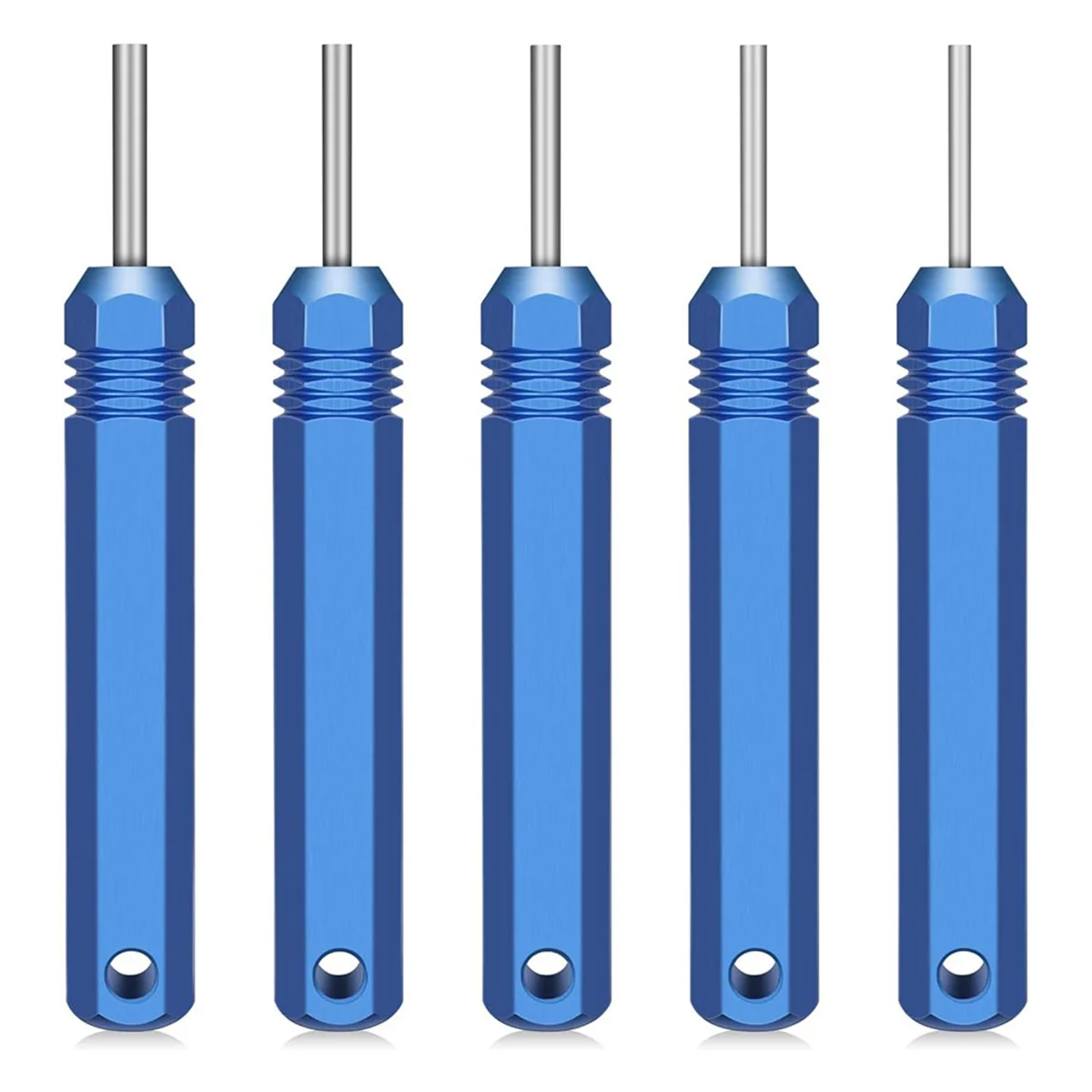 5PCS Pin Removal Tools Kit Pin and Socket Contact Connectors, Male and Female Connector Tube Type Pin Extractor to