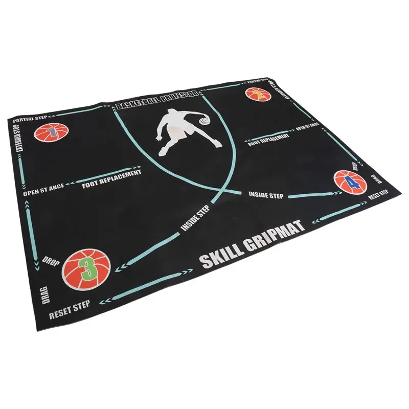 ASWUT-Portable Basketball Footwork Mat Portable Anti-Slip Basketball Training Mat Footwork Footstep Training Pad