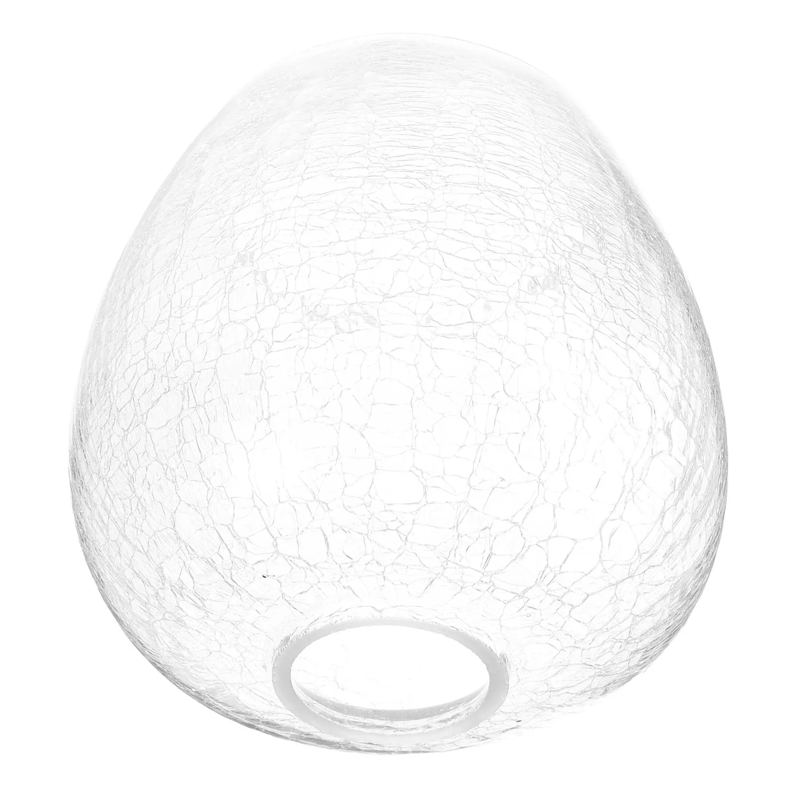 

Transparent Crack Glass Globe Lamp Shade Replacement for Pendant Lights Single Bulb Fixture Easy Install Decorative Hanging Lamp