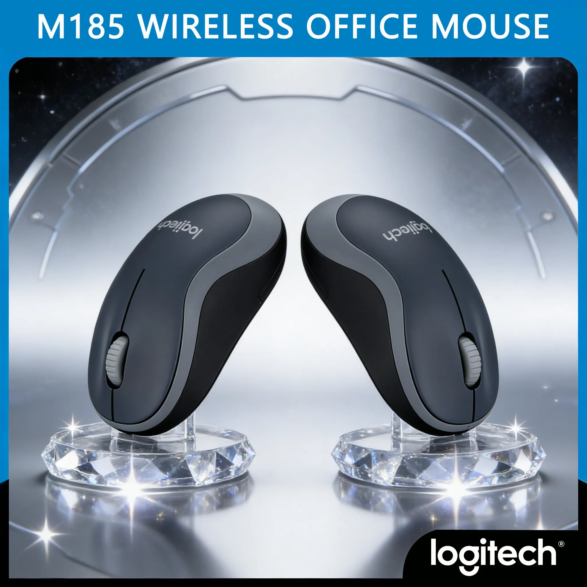 

Мышь M185, совместимая с различными типами поверхностей, 1000 точек на дюйм, высокоточная, для ноутбуков