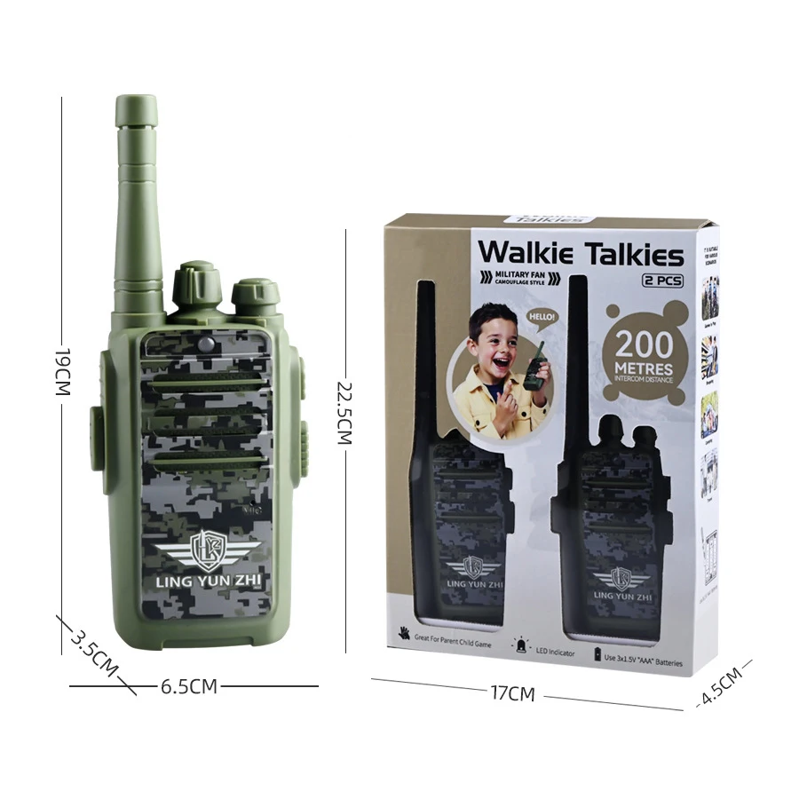 屋外長距離通信用の子供用トランシーバー、親子インタラクション、家庭遊び、新しい電子玩具。