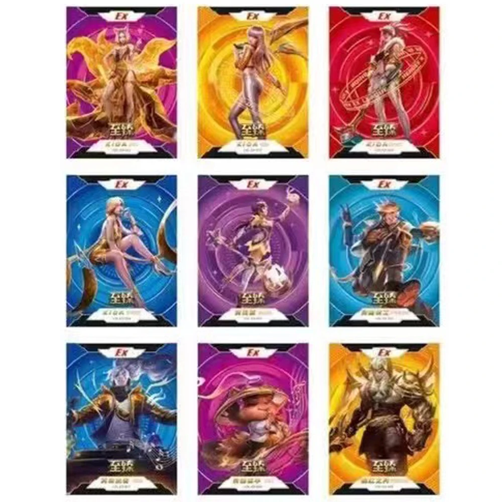 League of Legends Collection Cards Kids Toys Gift Winning Signature Hollow LOL Game Cards EDG Goddess LR Hero Paper Cards