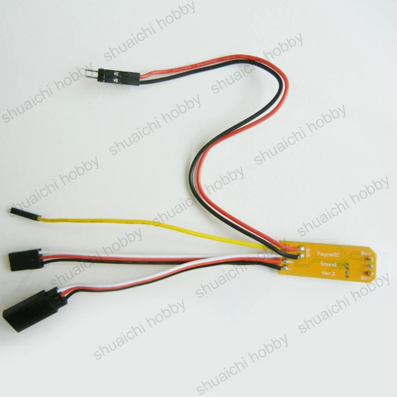 2PCS 3.6V-8V Frequency Conversion Sound Group Module Mixable Special Effect & Loop Sounds for RC Boat Model Cars DIY Accessories