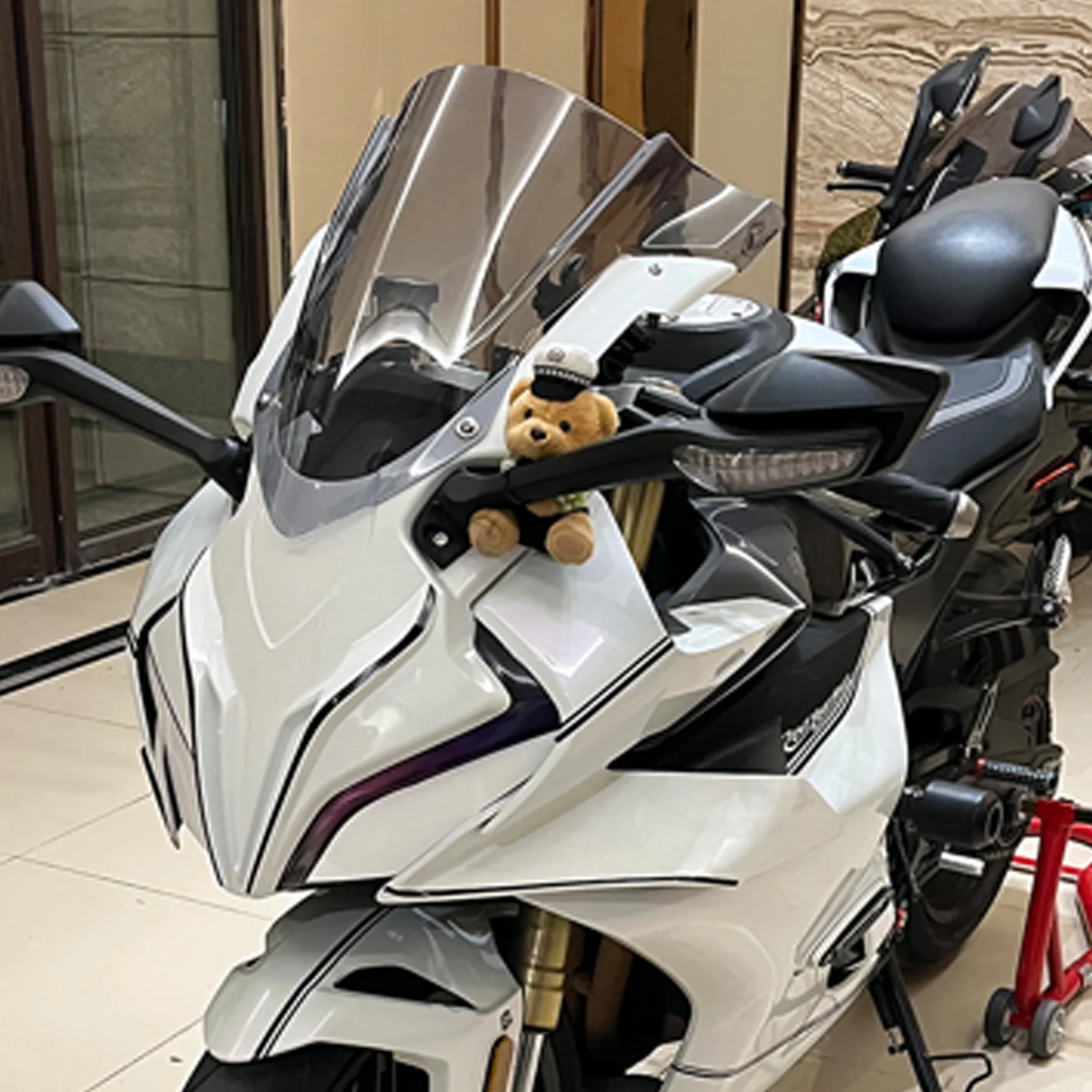 Motorcycle Windshield Plus Windshield, Deflector Protector Windshield, Splicing Style for 450SR CF450SR 2020 -2025 21 22 23 24