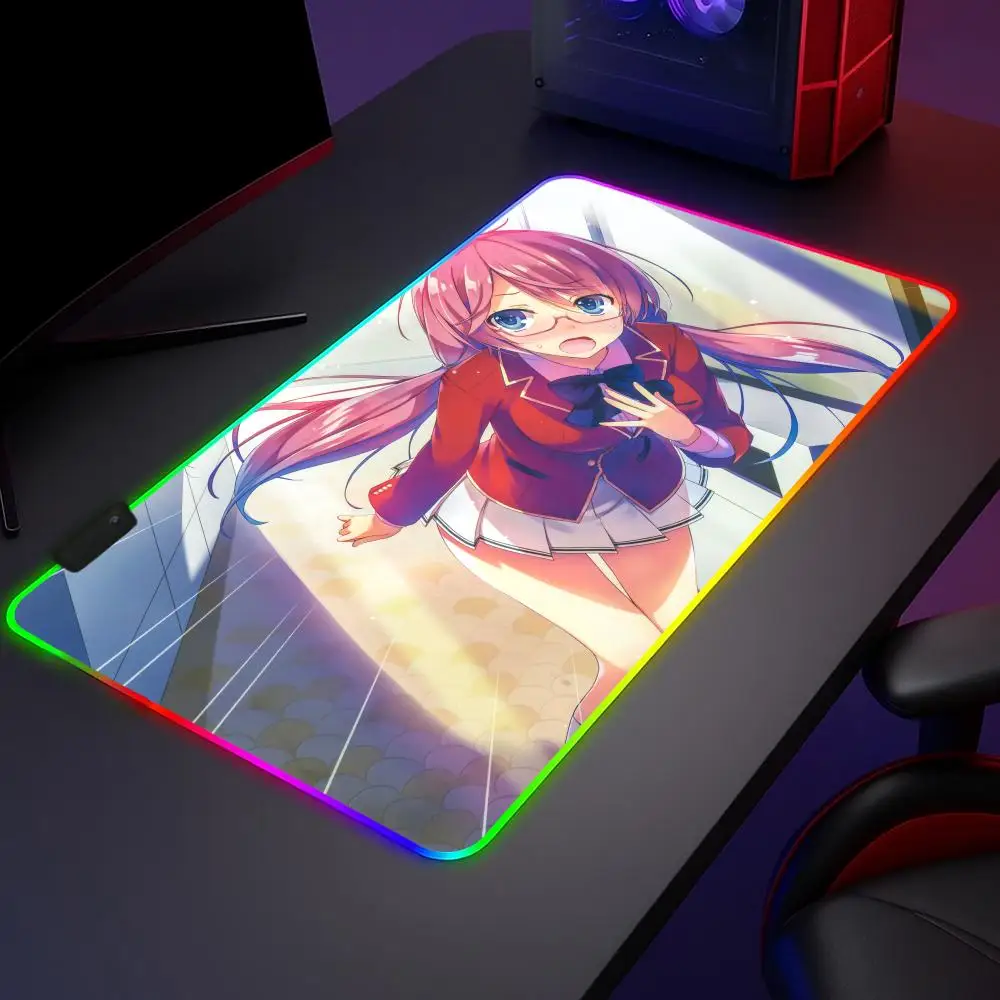 Classroom Of The Elite Mouse Pad RGB,Gaming Mat Led Mousepad，Extended,Large RGB Mat,SoftPad,DeskMat,Glowing Pad