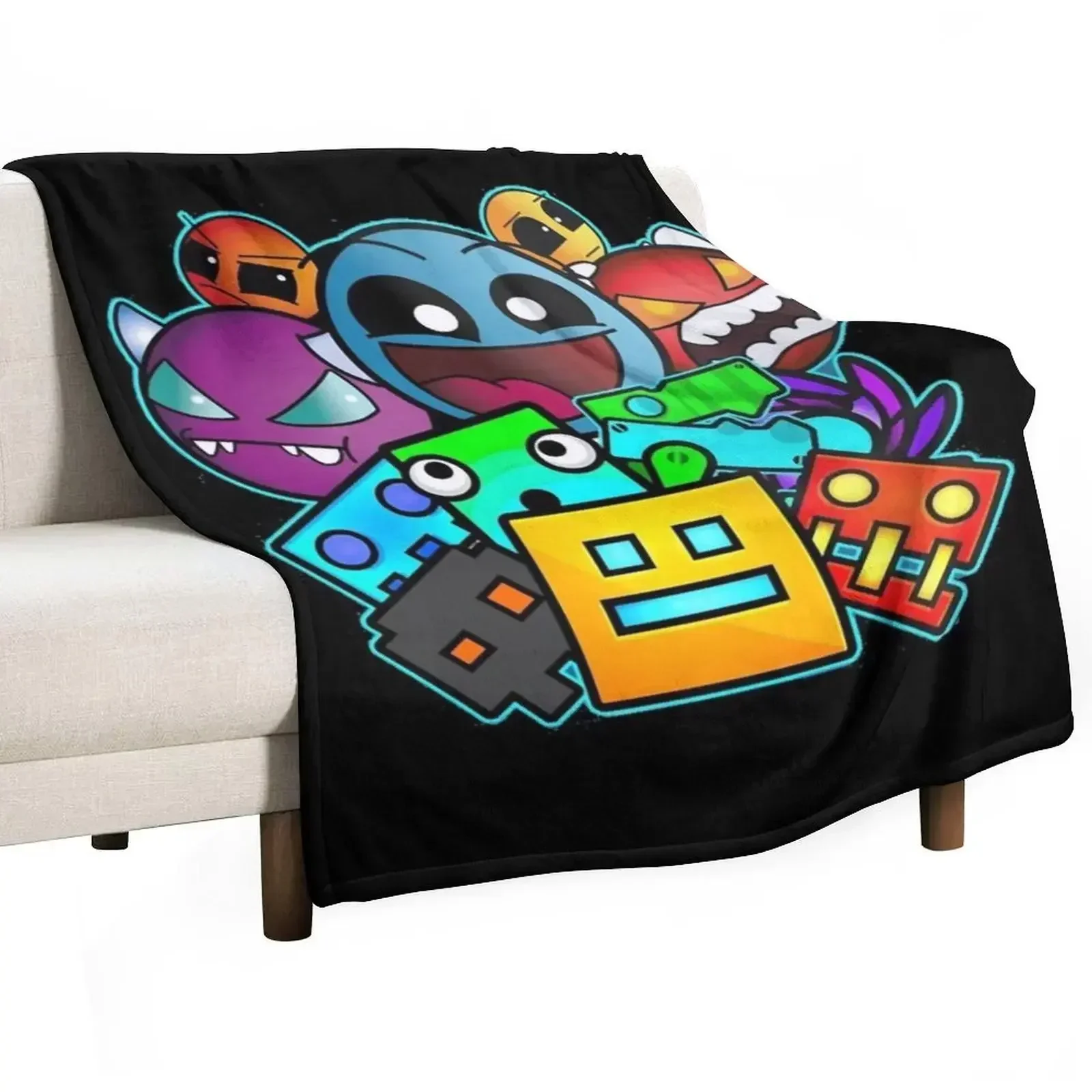 

Одеяло с геометрическим рисунком, забавный подарок, среда, пляжные плюшевые одеяла