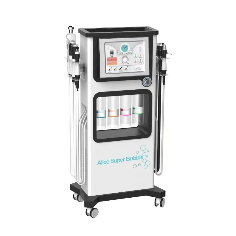 New Alice 7 In 1 Hydra Bubble Salon Facial Device Gentle Cleansing Skin Care Machine view 6