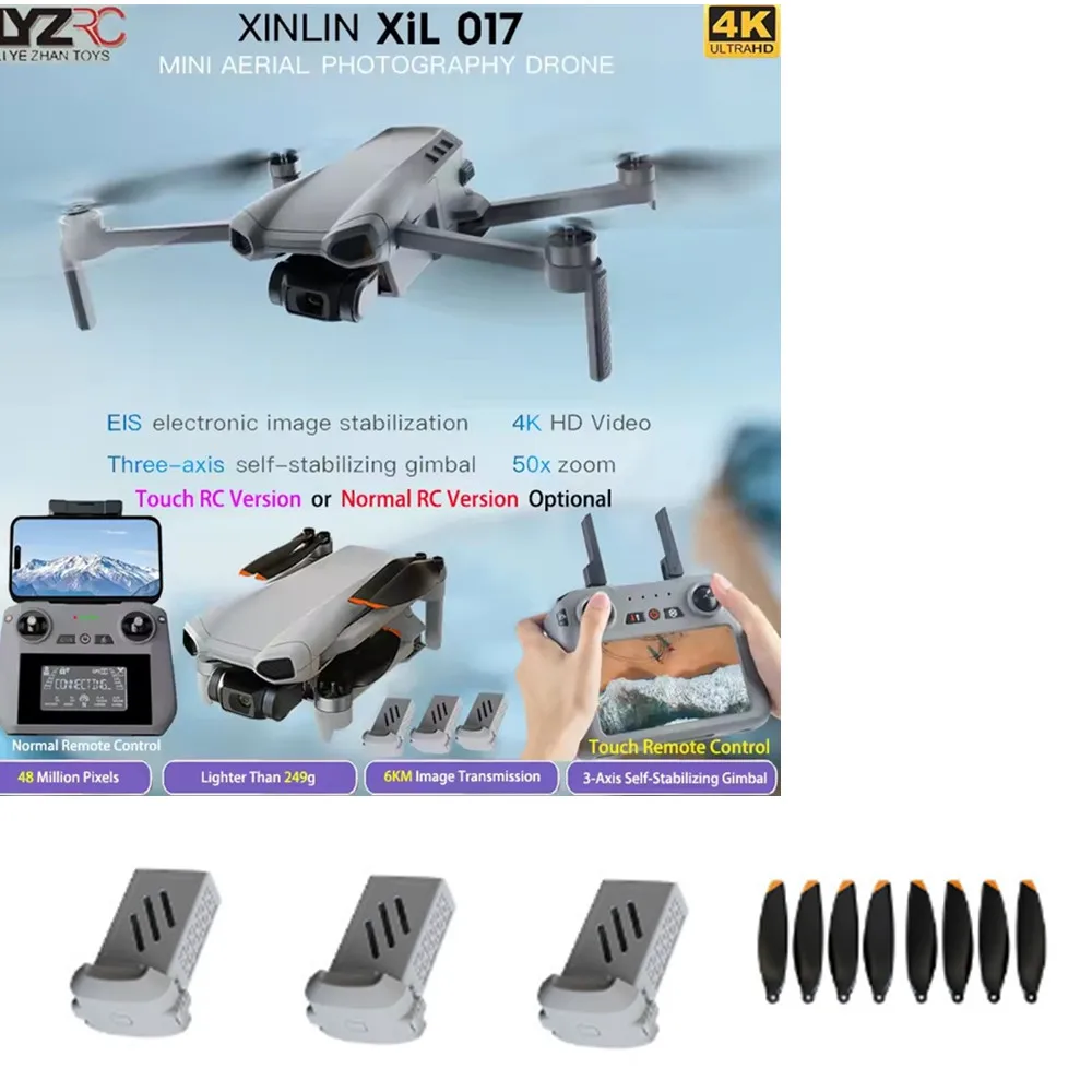 

XiL 017 Drone Accessories 7.6V 2000mAh / Propeller Maple Leaf / For 017 Drone XiL 017 Battery Spare Parts