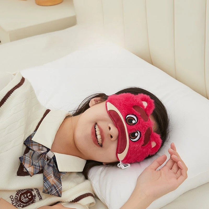 Disney Judy Fox Eye Mask Lunch Sleeping Blackout Cartoon Cute Girl Plush Eye Mask