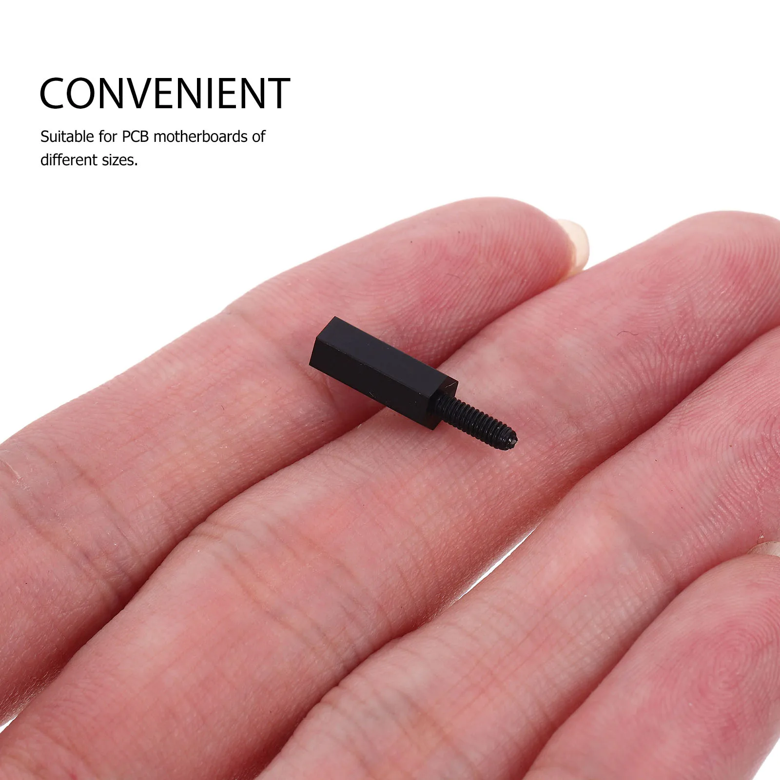 50 قطعة اللوحة الأم عرافة النايلون مواجهات معزول اللون المهني ل Pcb حالة الكمبيوتر استبدال M2x10 6 مللي متر الفواصل المسمار #3