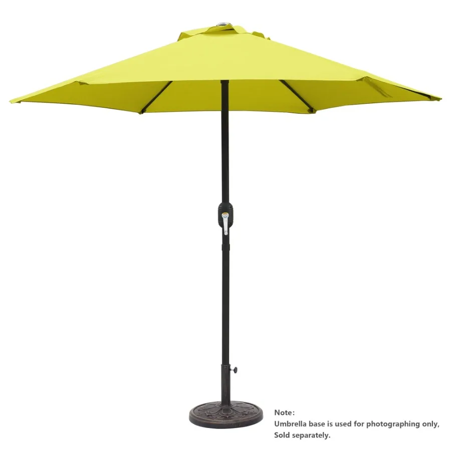 

7.5ft Patio Umbrella with Crank Handle Outdoor Market Umbrella with 6 Sturdy Umbrella Ribs Waterproof for Garden Deck Backyard