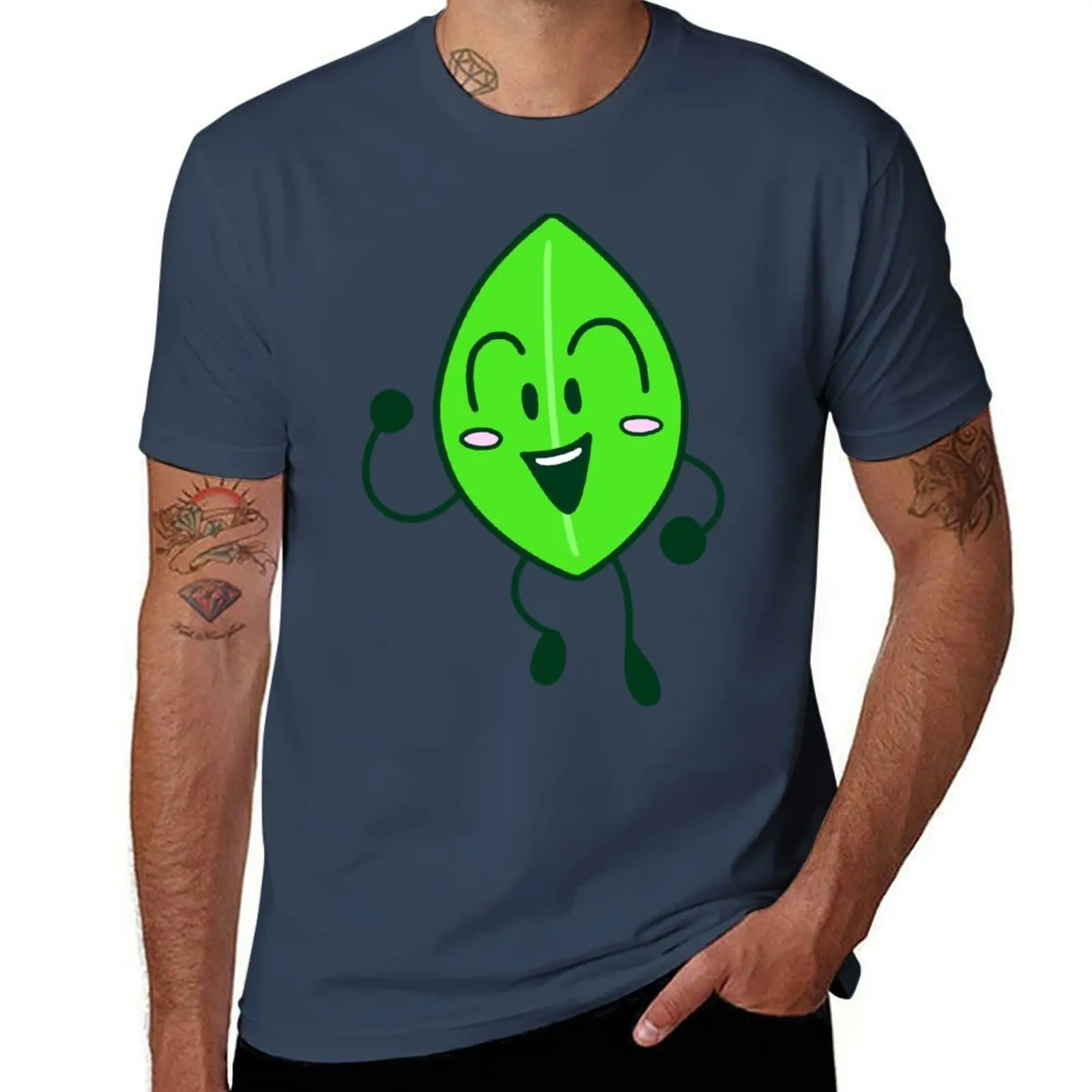 

Leafy BFDI T-Shirt Casual Fashion Short Sleeve Cotton T-Shirt