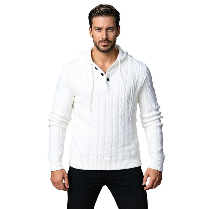 

Осенне-зимние новые повседневные свитера, мужские вязаные пуловеры с низом