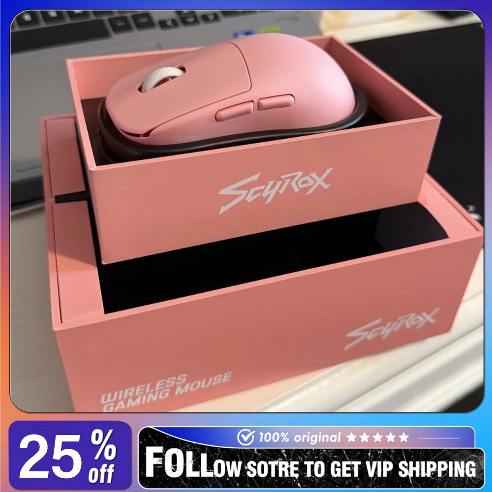 Scyrox V8s/V8 Lightweight Game Mouse Wireless 8k Kaihua Micro Movement Nordic 54L15/52840 Customized  E-sports Gamer Mice
