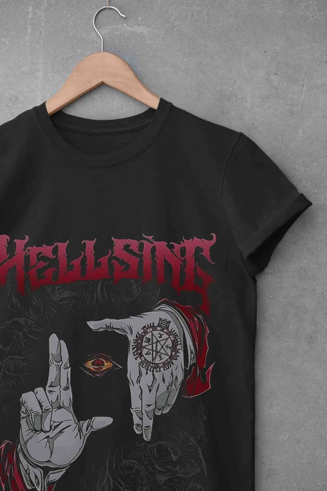 Hellsing Shirt Alucard Tshirt Seras Victoria T-Shirt Vampire Tee Anime Dracula