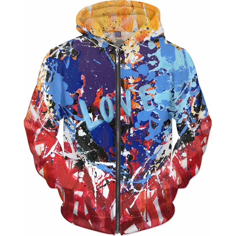 

Love Graphic Autumn Swetshirts Fashion Harajuku Street Hip Hop Men Women Hooded Hoodies Daily Oversized Long Sleeve Pullovers
