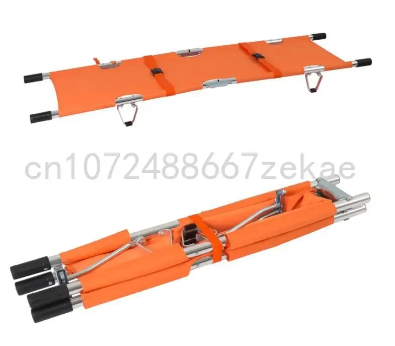 Cheap price Portable Aluminium Folding Stretcher Double Folding Canvas Medical Rescue Stretcher