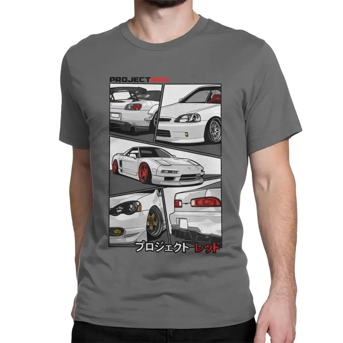 S2k Integra Nsx Jdm T-Shirt for Men Automotive Sportcar Japan Drift Vehicle Novelty Pure Cotton Tee Shirt T Shirt Printed