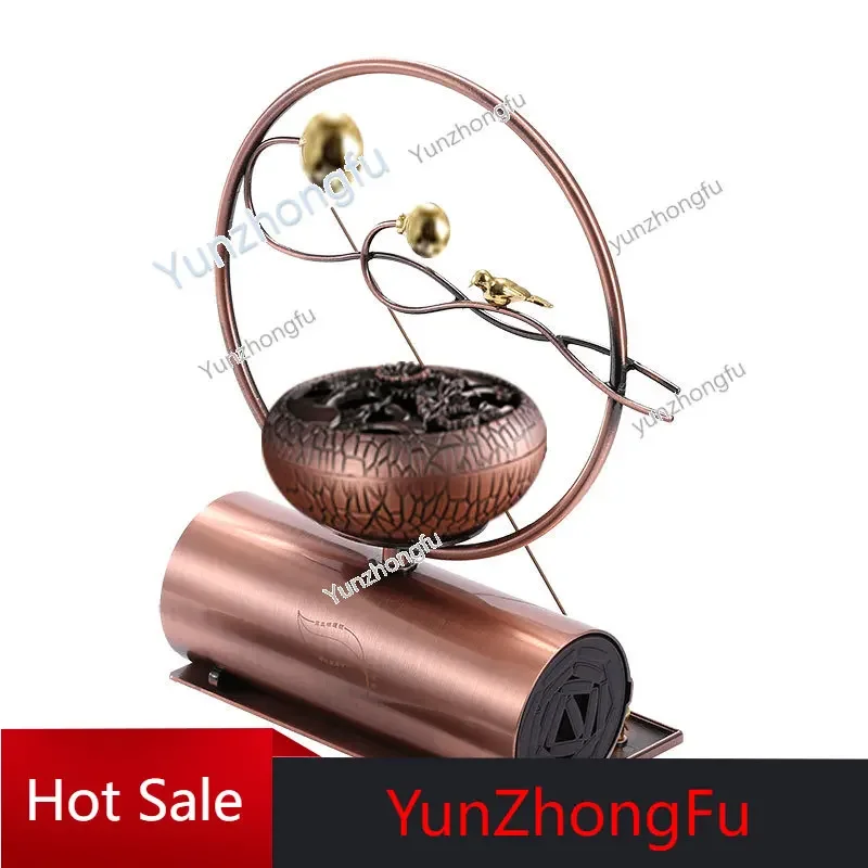 Chinese Classical Music Machine Player Tea Room Plug-in Card Bluetooth Speaker Home Incense Burner Gift