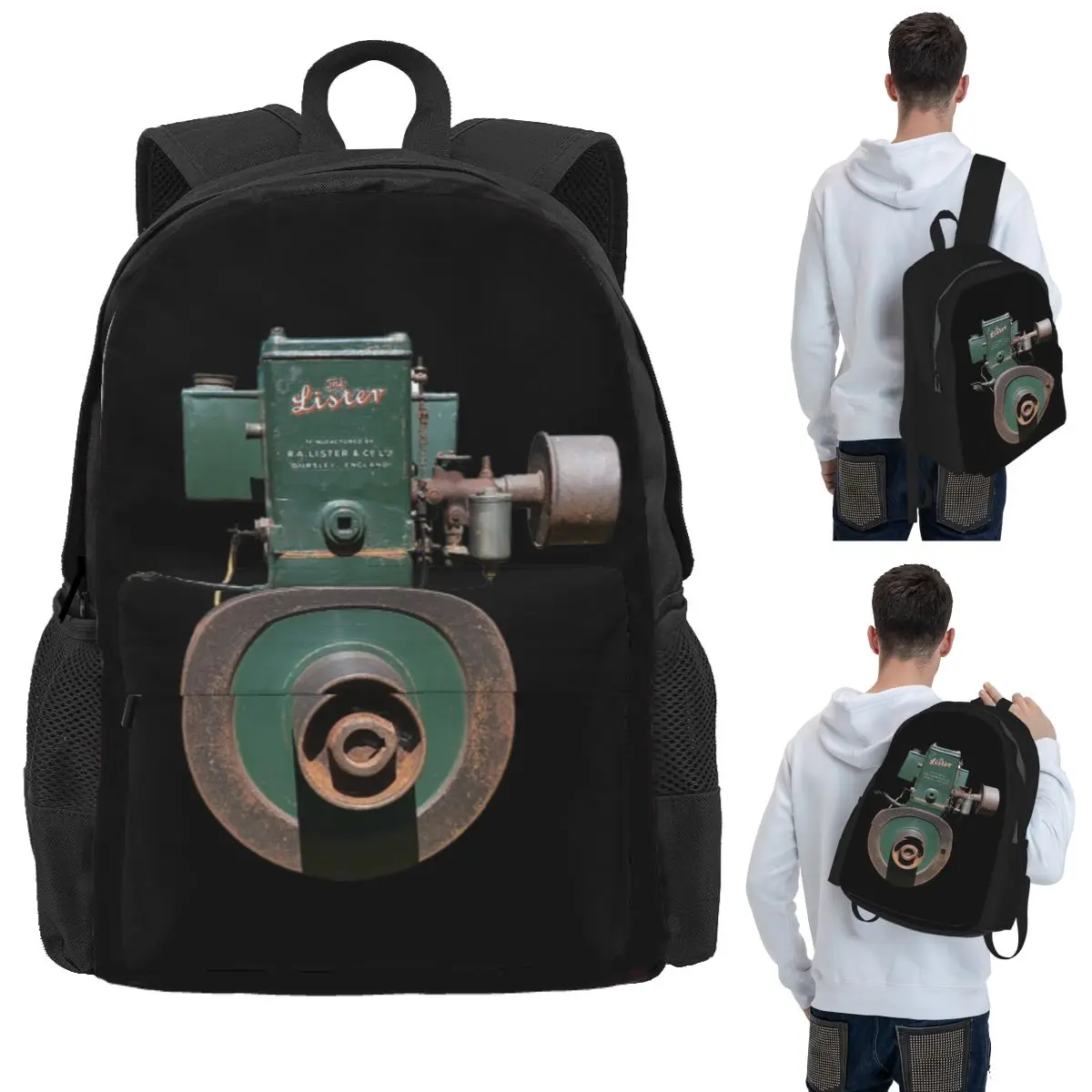 

The Lister D Student Backpack School Bag Hiking Travel Daypack for Boys Girls Bookbag Shoulder Bags