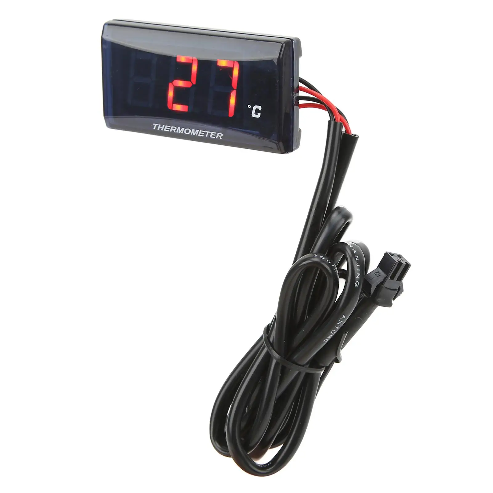 Adattatore sensore LCD 12V per indicatore di temperatura dell\'acqua digitale per moto Ultra sottile 22mm adatto per la maggior parte delle moto