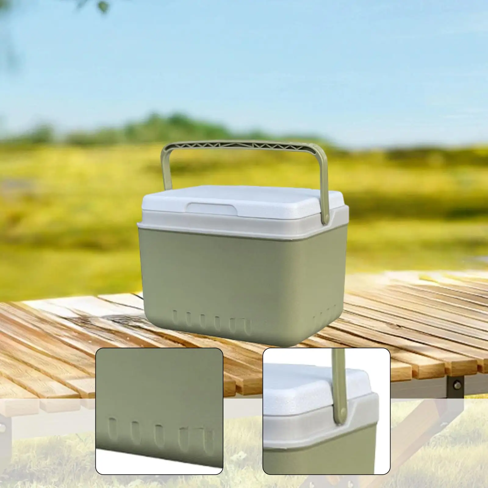 

Изолированная сумка-холодильник для льда, модная портативная сумка для кемпинга, путешествий, пикника, пляжа, задняя крышка