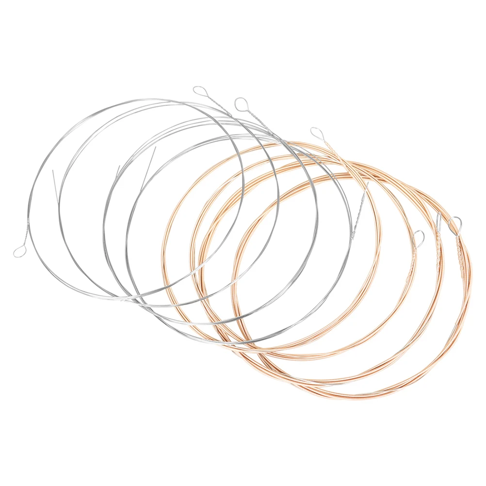 

8 Pcs Strings Phosphor Copper Mandolin Strings Phosphor Copper Durable Smooth Musical Instrument Accessories Replacement Parts