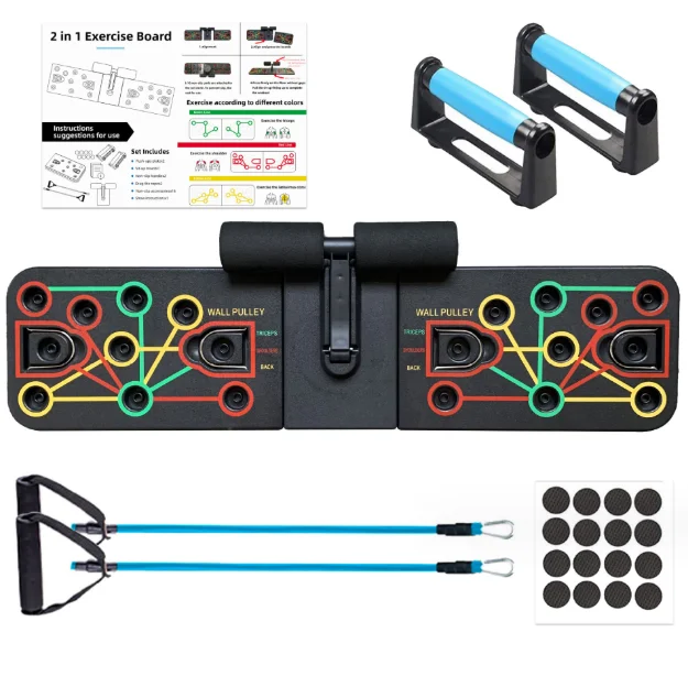 Push-up board bracket sports fitness equipment indoor home exercise multi-rope splicing push-up training board