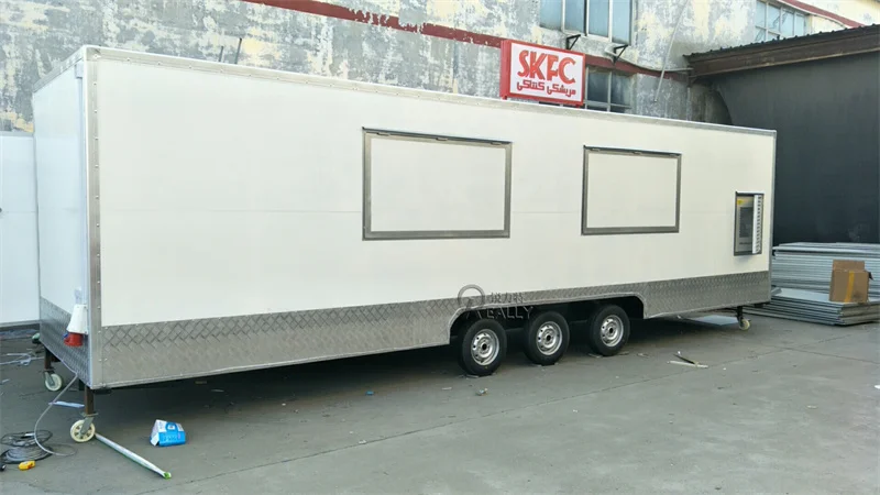 Mobile Kitchen Food Trailer Truck Barbeque Cooking Food Caravan Burgers Vending Food Cart Wholesale Price