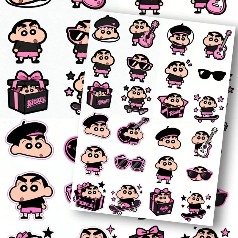 Crayon Shin-chan Nohara Shinnosuke Shiro Cartoon Cute Secondary Sticker Creative Animation Peripheral Hand Account Mini Sticker - view 2