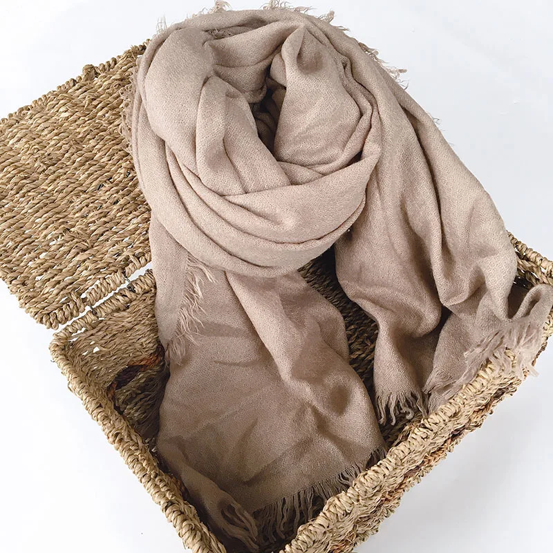 

Scarf Women Autumn Winter Long Solid Color Neck Wrap Shawl Warm Accessory For Spring Holiday Gift