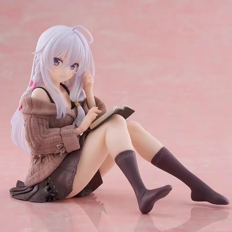 10cm The Journry Of Elaina Anime Figure Elaina Action Figures Desktop Cute Decorations Simple Style Kawaii Girl Japanese Dolls image 2