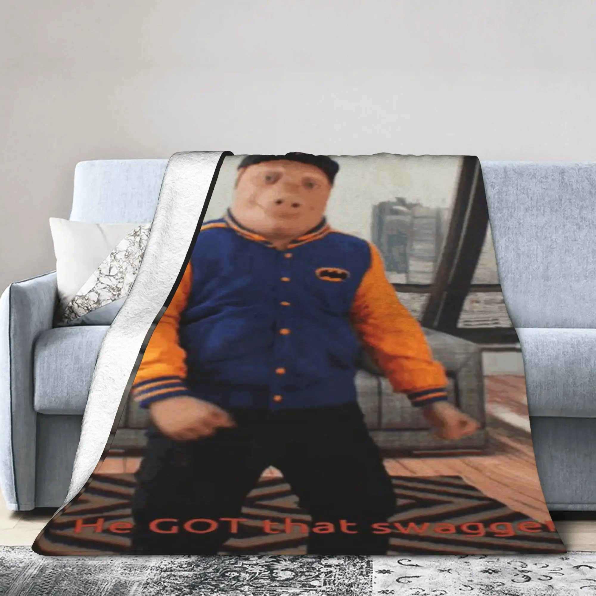 New Arrival John Pork is calling Blanket Super Soft Fleece  Comfortable Throw Blankets Machine Washable