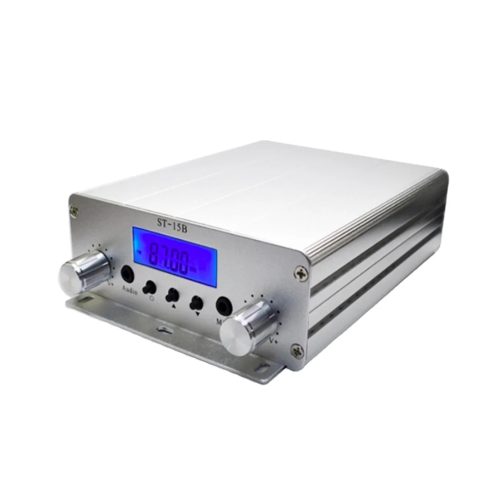 Transmissor Fm de longo alcance STRF 3km Fm 15W Transmissor de rádio 87MHz-108MHz-100khz