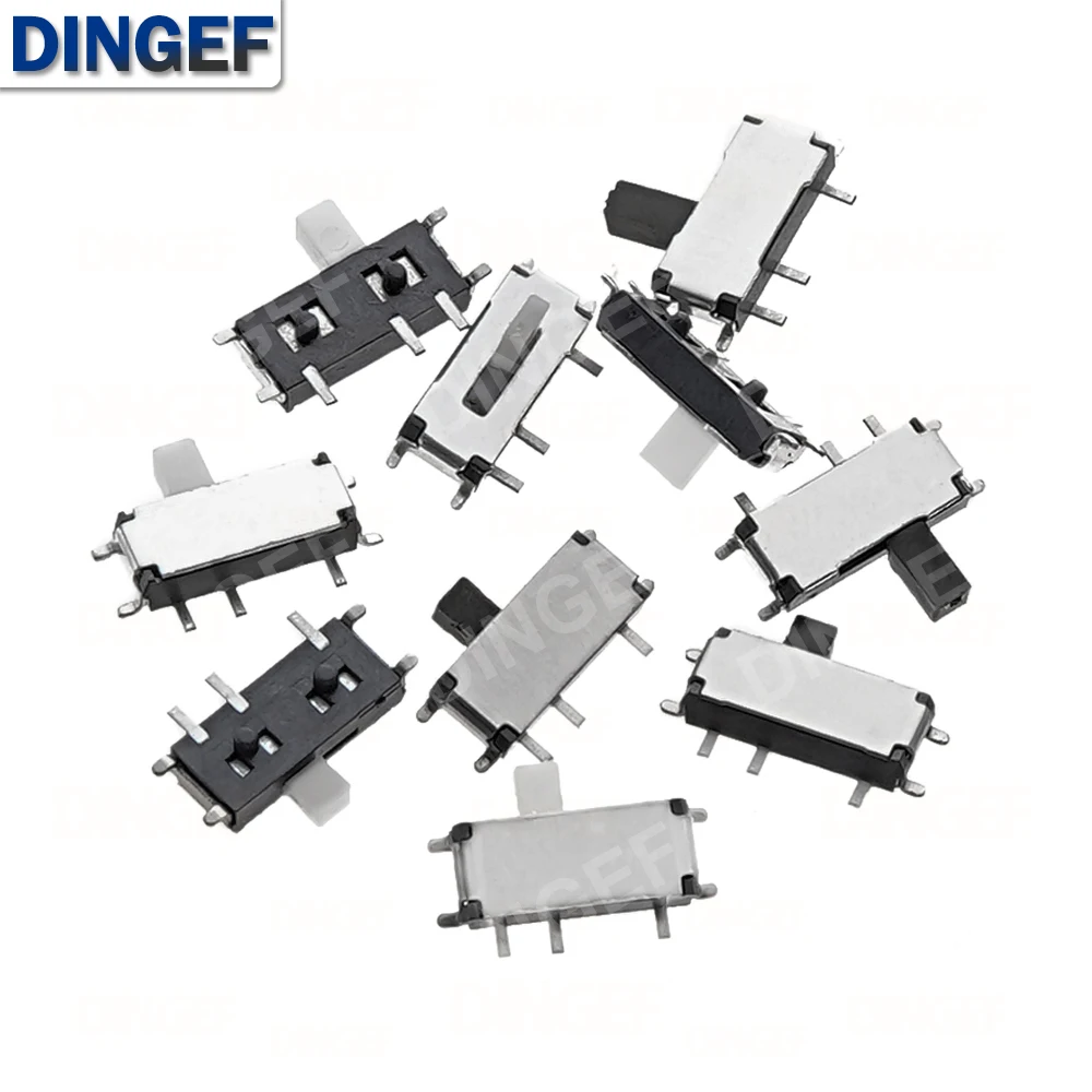 50PCS Mini 7-Pin On/Off 1P2T SPDT MSK-12C02 SMD Toggle Slide Switch For MP3 MP4 7P
