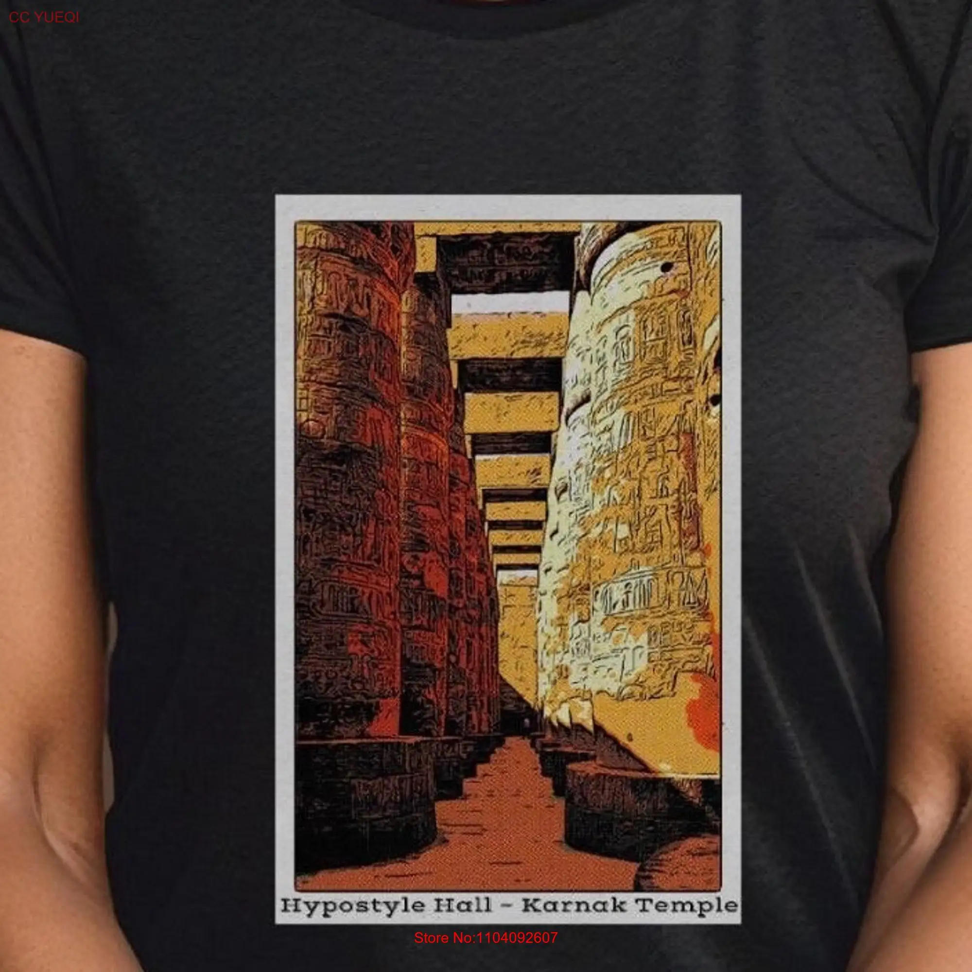 Karnak temple Egypt T SHIRT ancient architecture inspiring top premium unisex tee original photo art gift for travel or