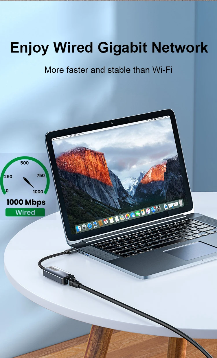 SAMZHE USB-Ethernet-Adapter, USB 3.0 auf RJ45, USB-Hub für Computer, Ethernet-Adapter, Netzwerkkarte, USB, kompatibel mit Xiaomi Mi Box S und Nintendo Switch. – Detail 4