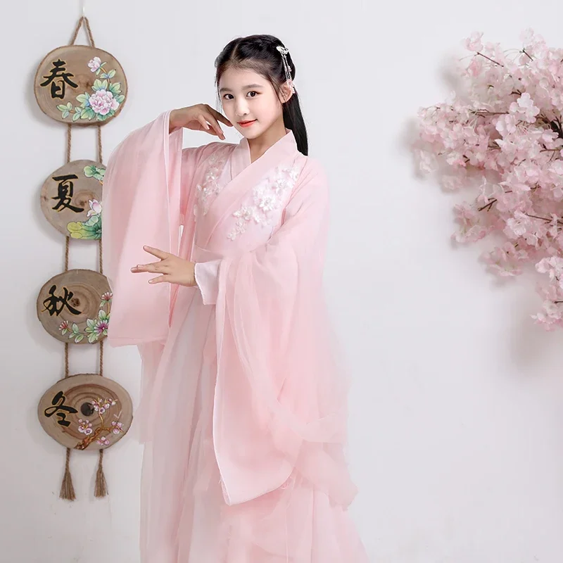 Fada Hanfu estilo oriental, antigo cosplay tradicional, elegante dinastia Tang, roupas de performance princesa, vestido chinês