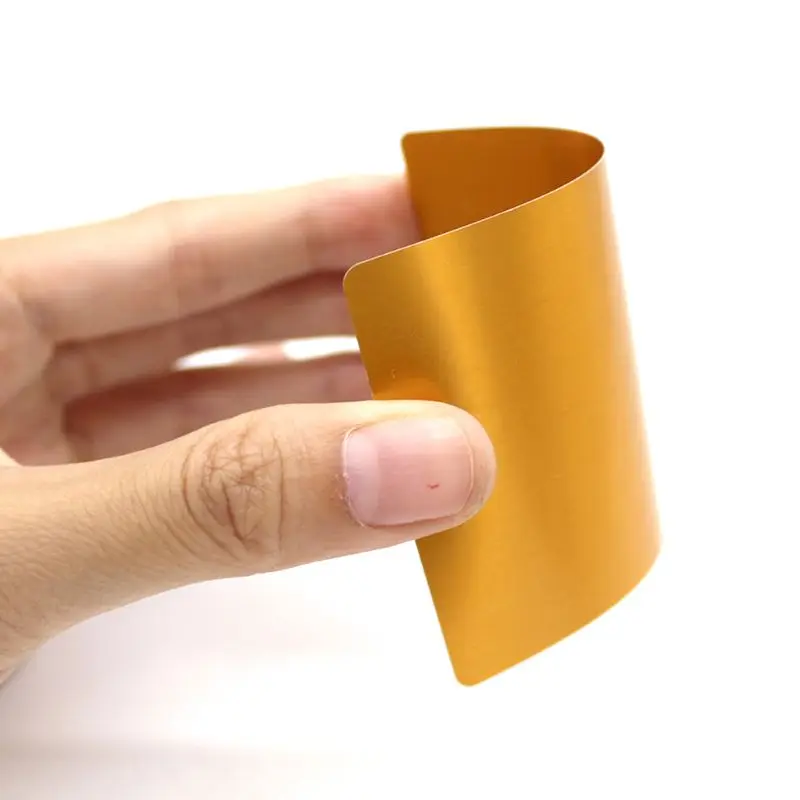 100 stuks dikke 0,18 mm visitekaartjes blanco gekleurde aluminium metalen kaarten